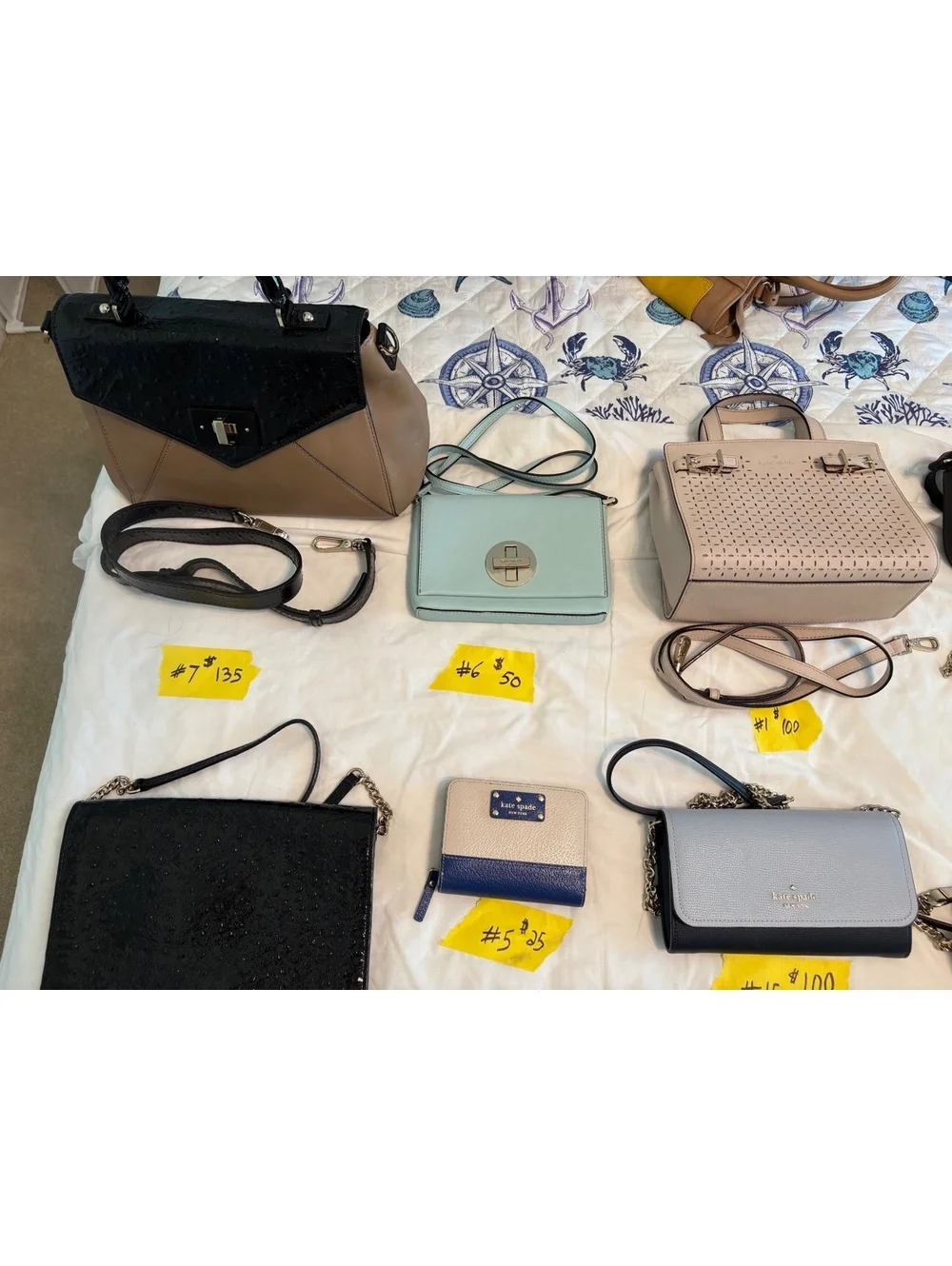 KATE SPADE.  Many different price, sizes, and prices.
